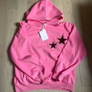 Aelfric Eden Pink Hoodie with Heart Tag